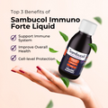 Sambucol Immuno Forte Liquid, With Vitamin C and Zinc, Strengthen Immune System, No Artificial Colours, 120 - 230ml - Ultimate Sup Singapore