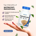 Nutricost, Nattokinase, 2000 FU, Heart Health Support, Digestive support, 120 Capsules - Ultimate Sup Singapore