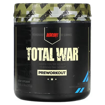 Redcon1, Total War, Pre-Workout, Blue Raspberry, 15.77 oz (447 g)