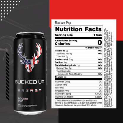 Bucked Up Energy, Extreme Energy And Focus Drink, 3-12 cans - Ultimate Sup Singapore