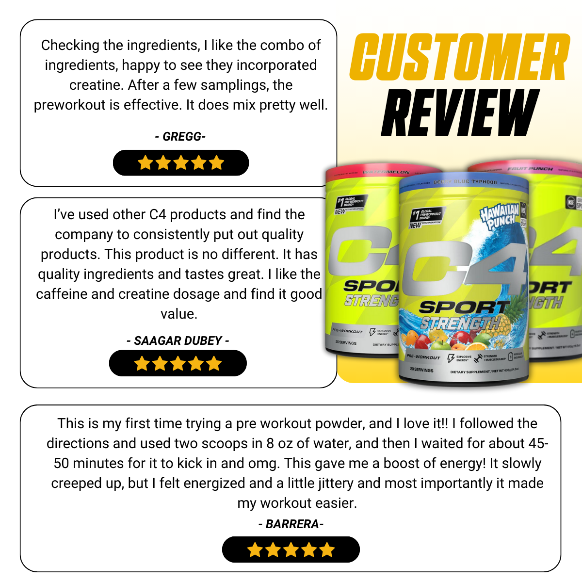C4, Sport Strength Pre Workout Powder, 20sers - Ultimate Sup Singapore