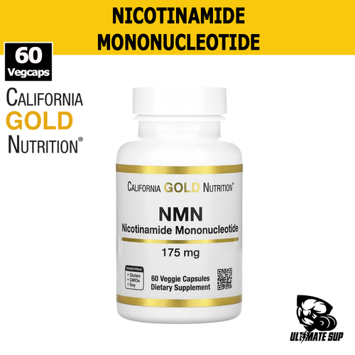 California Gold Nutrition, NMN, Antioxidant Support, Cellular Health Vitamins, Anti Aging Effects & Vegan Friendly, 175 mg, 60 Veggie Capsules - Ultimate Sup Singapore