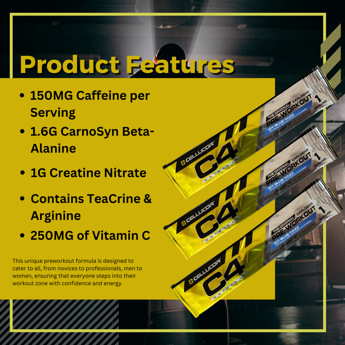 Cellucor, C4 Original Explosive, 1 serving - Ultimate Sup Singapore