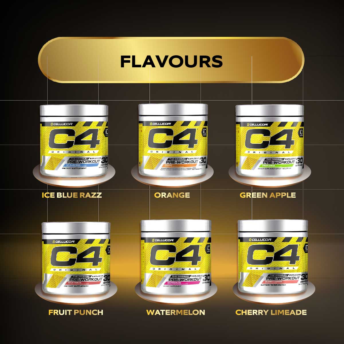 Cellucor, C4 Original Explosive Powder, 30-50 Sers - Ultimate Sup Singapore