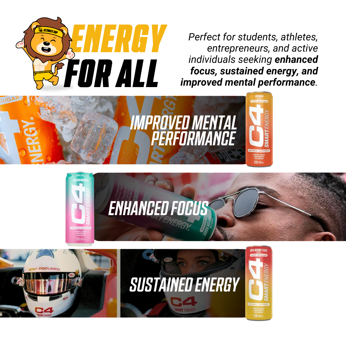 Cellucor C4 Smart Energy 12 x 330ml - Ultimate Sup Singapore