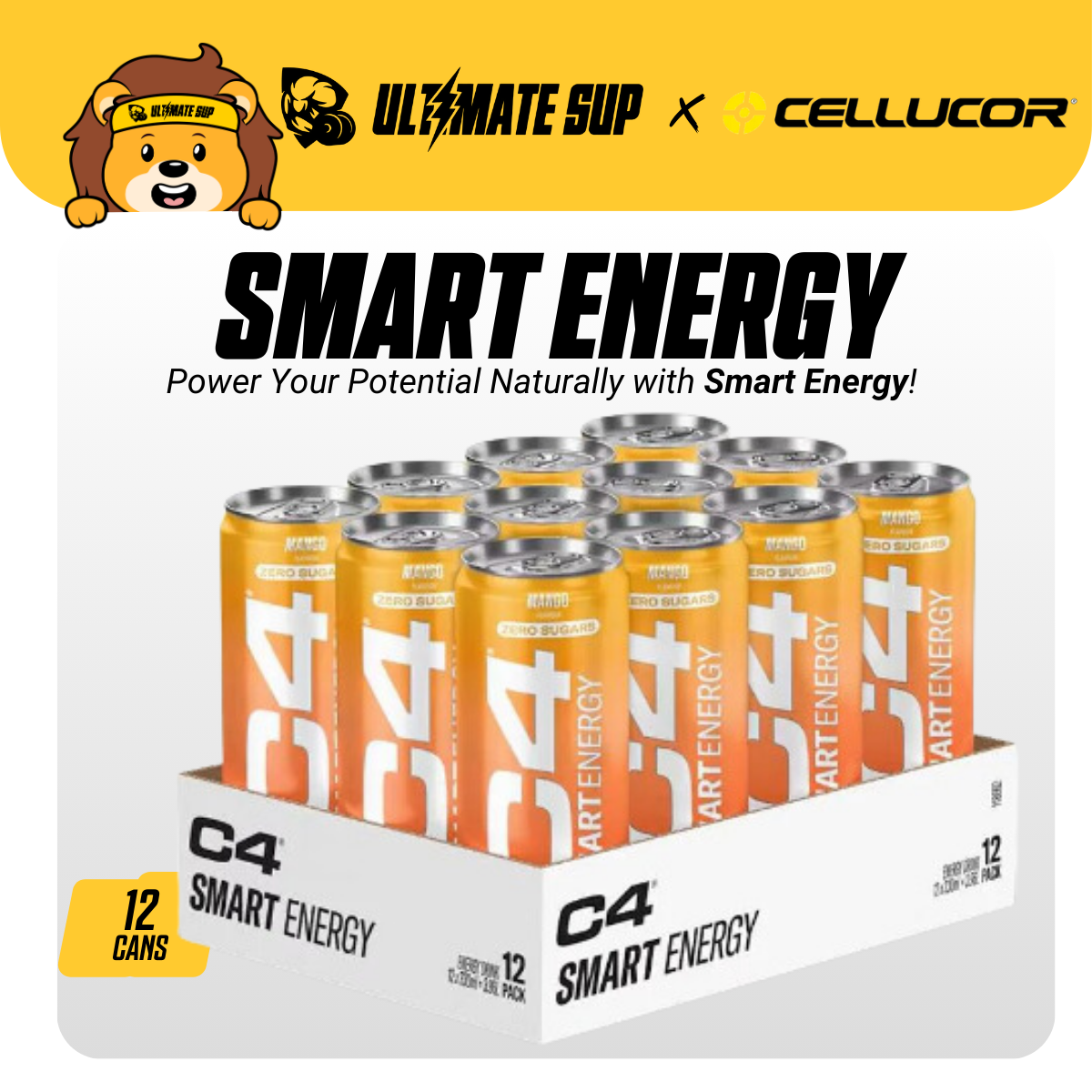 Cellucor C4 Smart Energy 12 x 330ml - Ultimate Sup Singapore