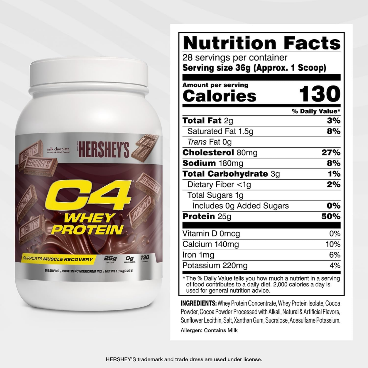 Cellucor C4 Whey Protein Powder, Hershey's Chocolate, Supports Muscle Recovery, 2-5lbs - Ultimate Sup Singapore