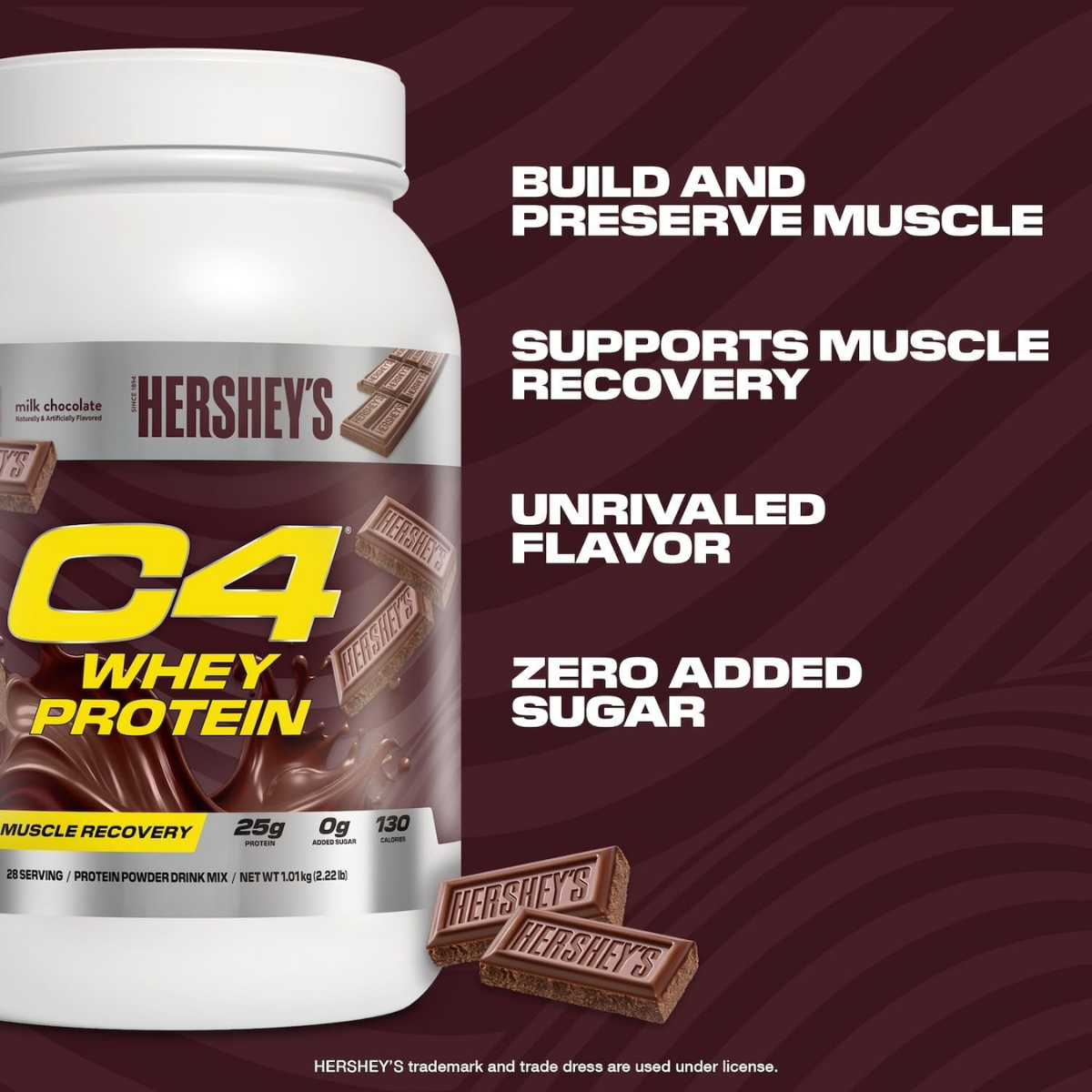 Cellucor C4 Whey Protein Powder, Hershey's Chocolate, Supports Muscle Recovery, 2-5lbs - Ultimate Sup Singapore