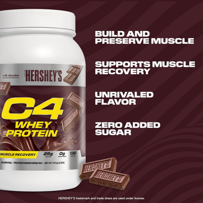 Cellucor C4 Whey Protein Powder, Hershey's Chocolate, Supports Muscle Recovery, 2-5lbs - Ultimate Sup Singapore
