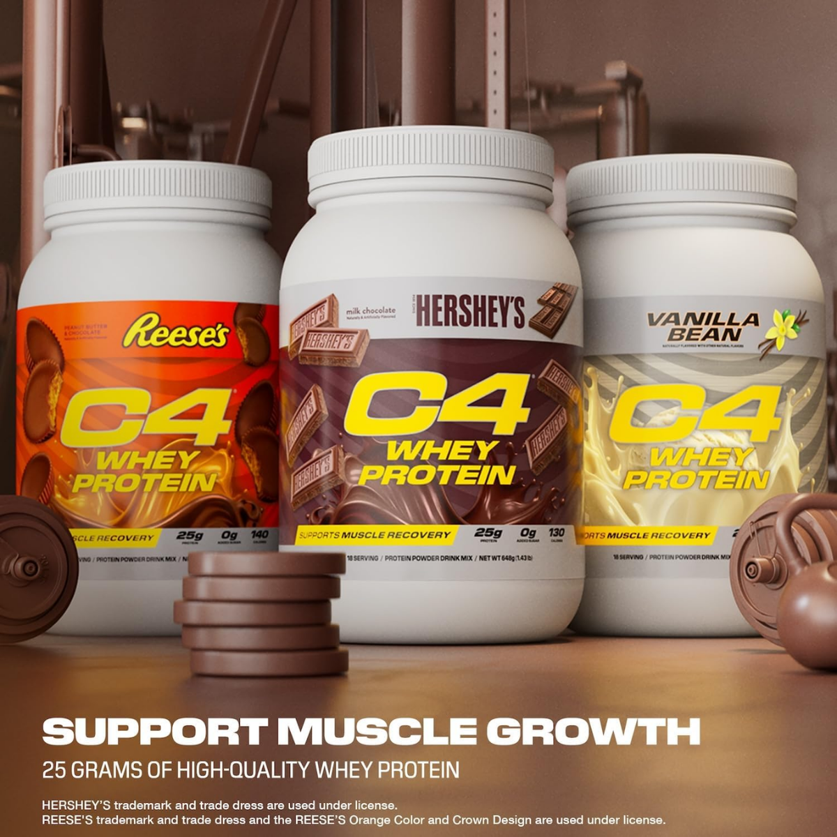 Cellucor C4 Whey Protein Powder, Hershey's Chocolate, Supports Muscle Recovery, 2-5lbs - Ultimate Sup Singapore