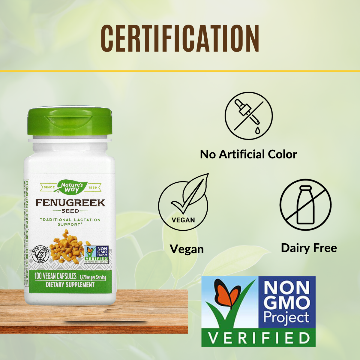 Nature's Way, Fenugreek Seed, 610 mg, 100-180 Vegan Capsules - Ultimate Sup Singapore