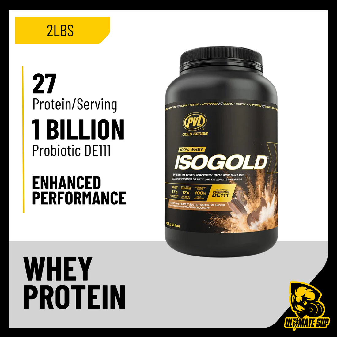 PVL Gold Series, Iso Gold - Whey Protein Isolate, 2-5 lbs