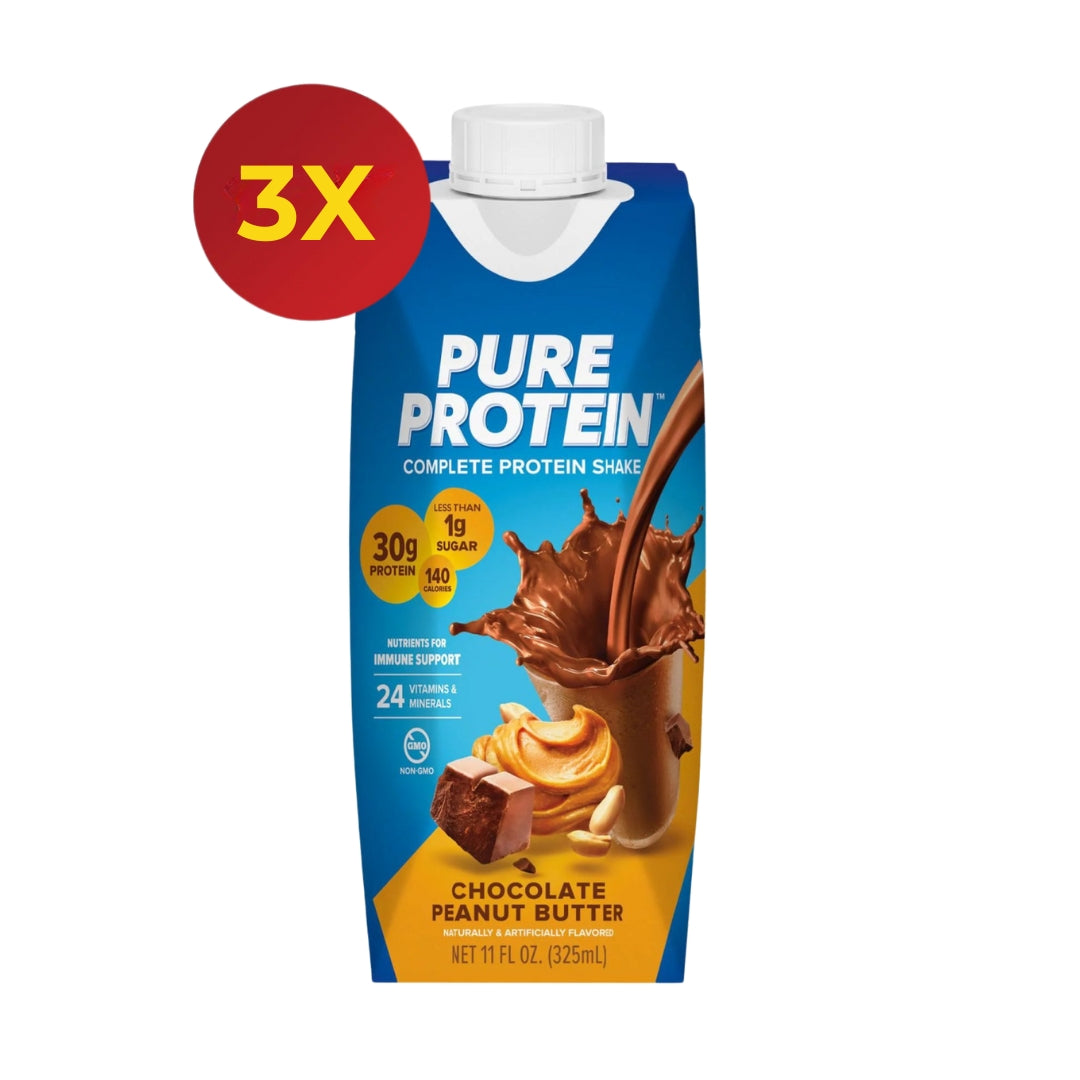 Pure Protein Shake, 30g Protein, Support Muscle, Vitamins, Keto Friendly, Various Flavors, 3-12 packs