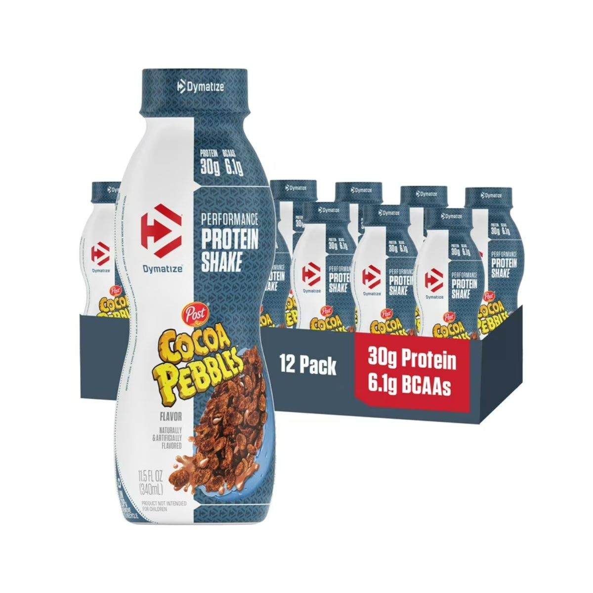 Dymatize, Performance Protein Shake, 6.2g BCAA for Muscle Recovery, No Added Sugar, Various Flavors, 3-12 pcs