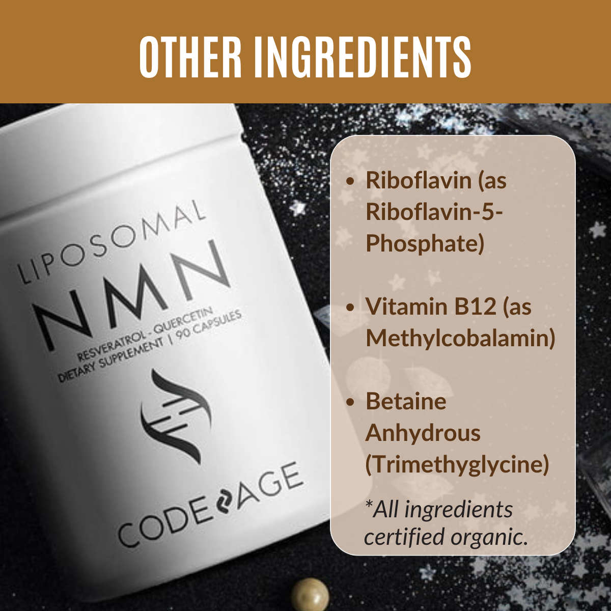Codeage | Liposomal NMN Platinum | Resveratrol | Quercetin | 90 Capsules - Ultimate Sup Singapore