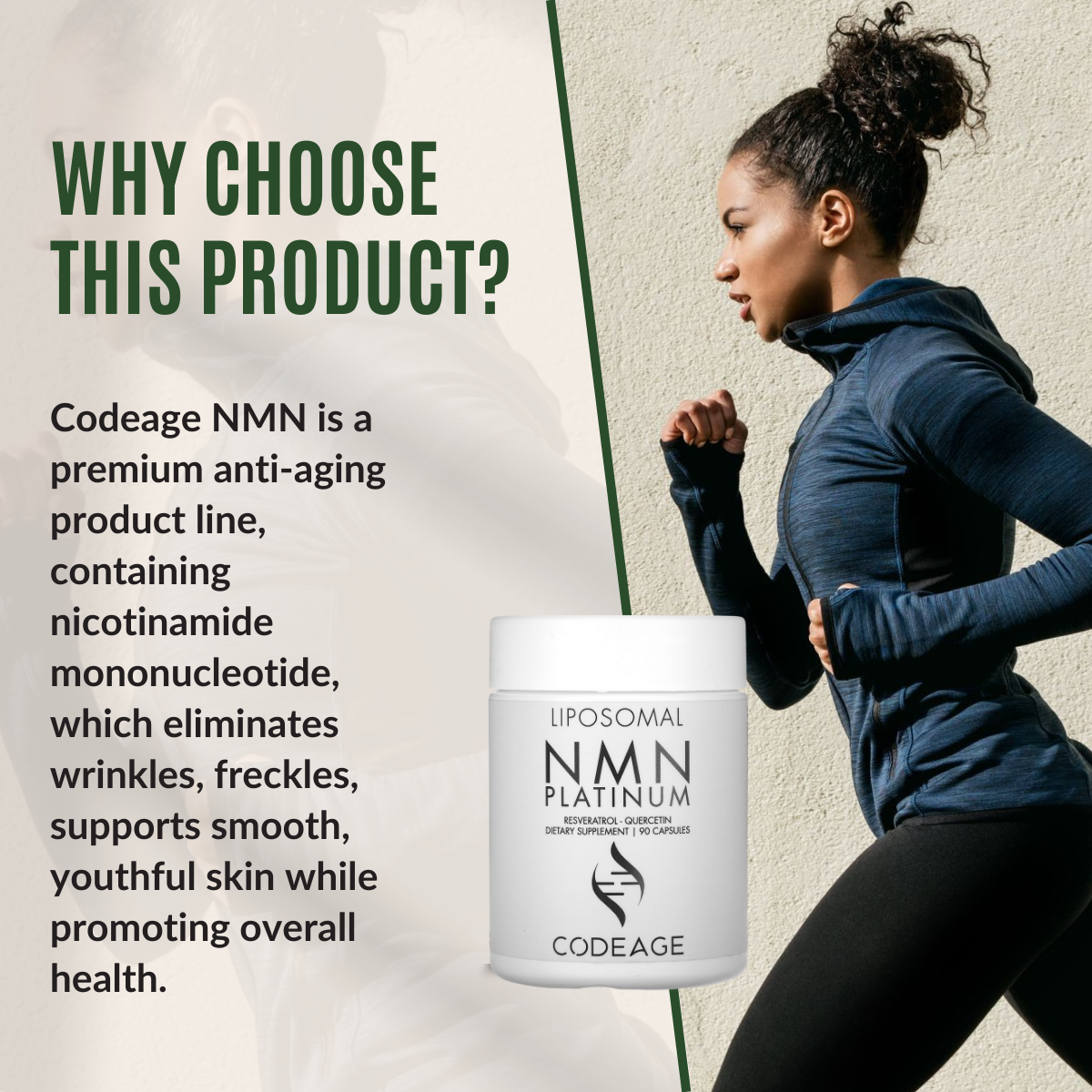 Codeage | Liposomal NMN Platinum | Resveratrol | Quercetin | 90 Capsules - Ultimate Sup Singapore