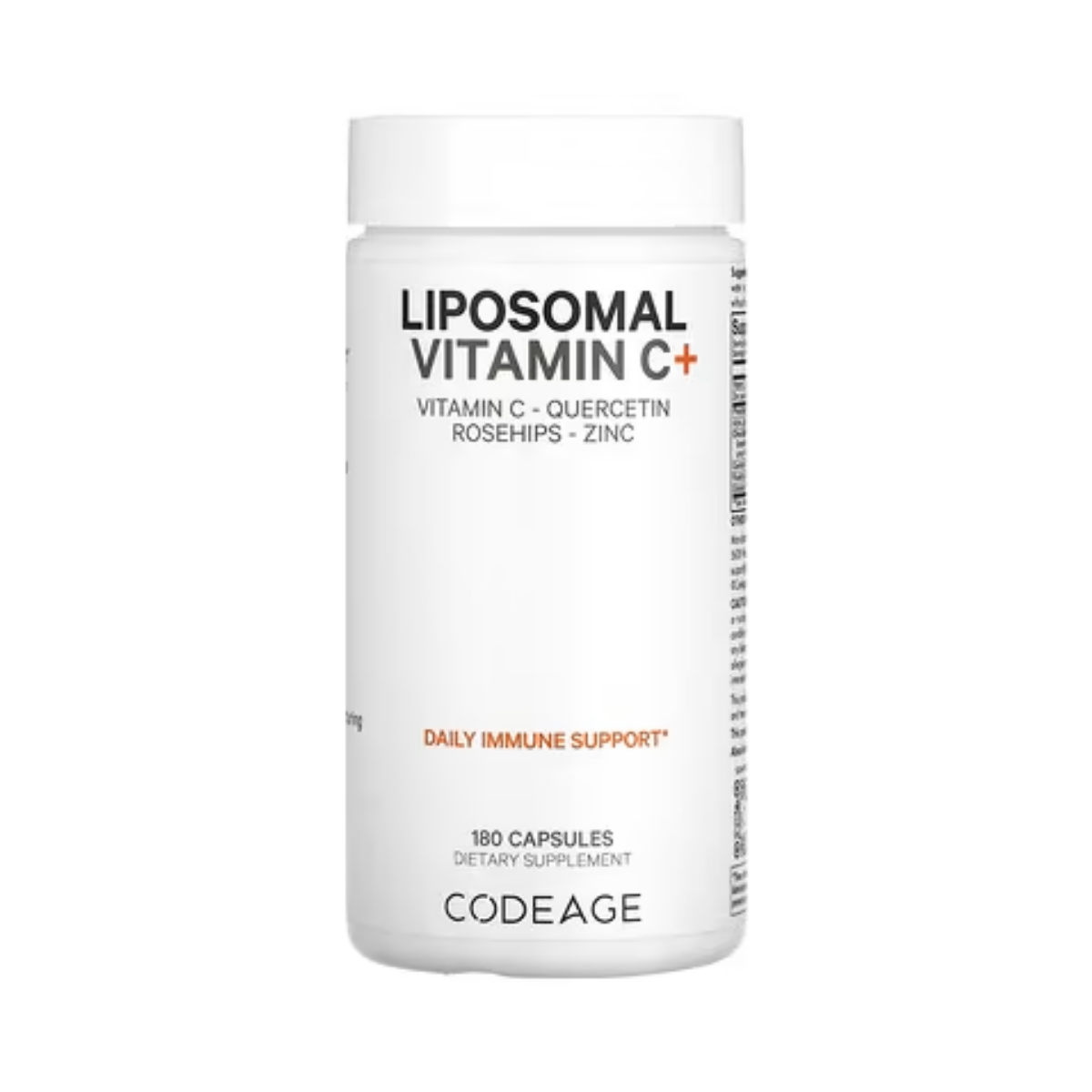 Codeage, Liposomal Vitamin C+, Quercetin, Rosehips, Zinc, Support Immune System, 180 Capsules - Ultimate Sup Singapore