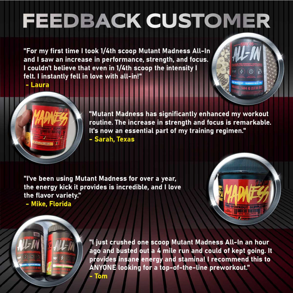 Combo MASS MONSTER, Mutant Mass Extreme 12lbs + CreaKong 300g + Madness 504g + Geaar 378g +  Multi 60caps + Omega 3 200s - Ultimate Sup Singapore