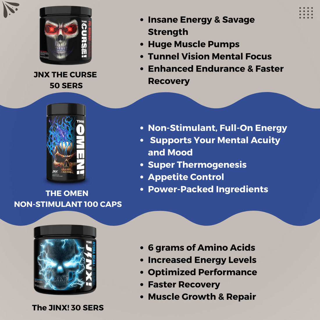 Combo PERFORMANCE AND SHRED BUNDLE, JNX Jinx 30 sers + The Curse + The Omen 100 Caps, Fat Loss, Fat Burner, Weight loss - Ultimate Sup Singapore