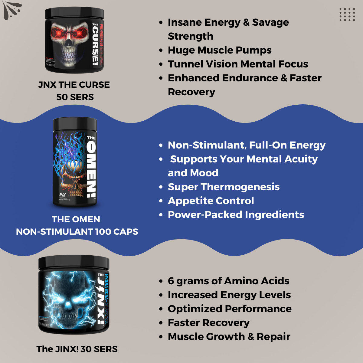 Combo PERFORMANCE AND SHRED BUNDLE, JNX Jinx 30 sers + The Curse + The Omen 100 Caps, Fat Loss, Fat Burner, Weight loss - Ultimate Sup Singapore