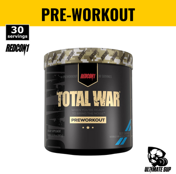 Redcon1, Total War, Pre-Workout, Blue Raspberry, 15.77 oz (447 g) - Ultimate Sup Singapore