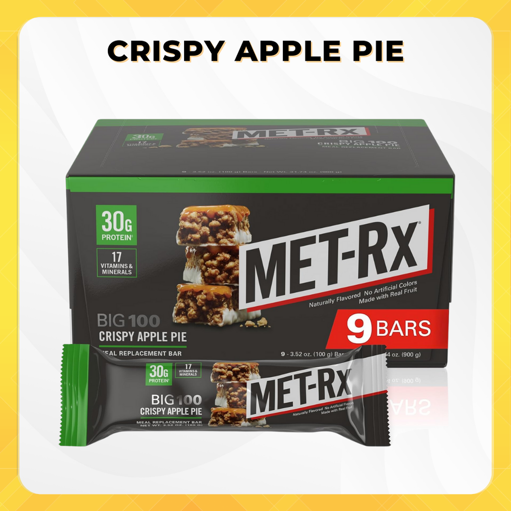 MET-Rx Big 100 Protein Crispy apple pie 9