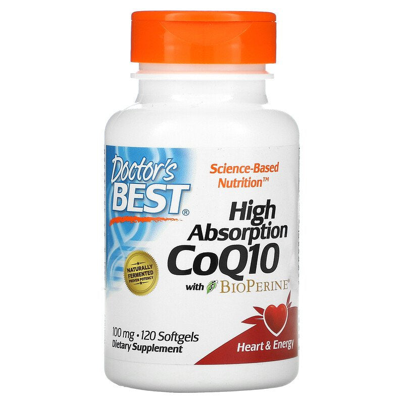 Doctor's Best, High Absorption CoQ10 With BioPerine, Support Heart & Energy, 90-360 Softgels - Ultimate Sup Singapore