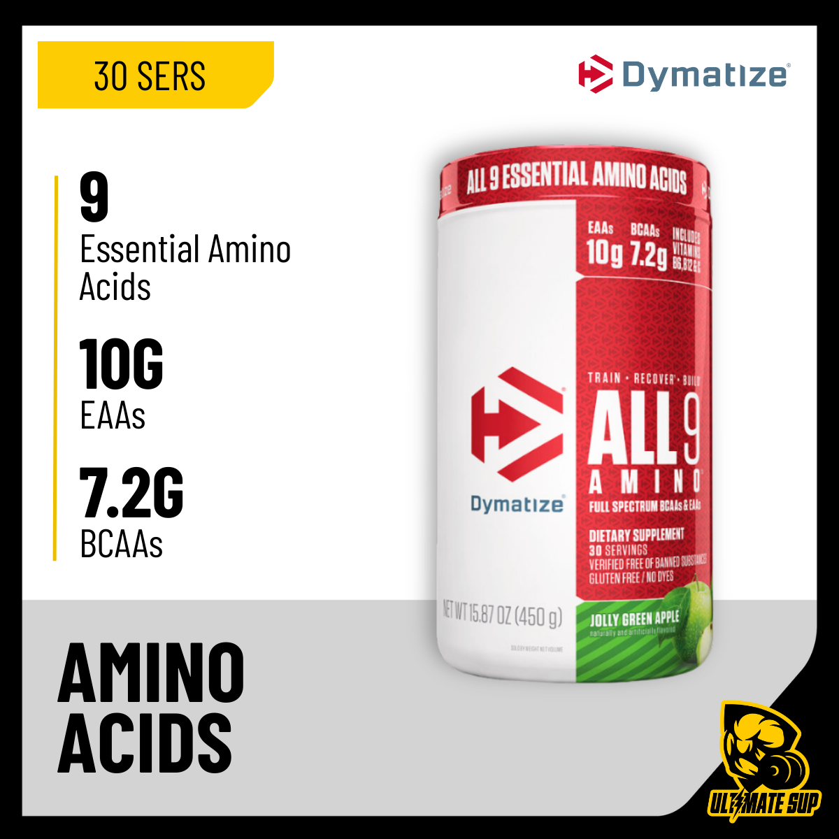 Dymatize Nutrition, ALL 9 AMINO, 30 Sers - Ultimate Sup Singapore