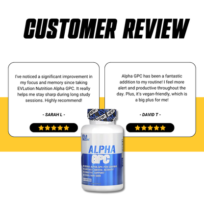 EVLution Nutrition, Alpha GPC, Enhance Focus & Attention, Physical Performance, Support Memory & Learning, 60 Veg Caps - Ultimate Sup Singapore