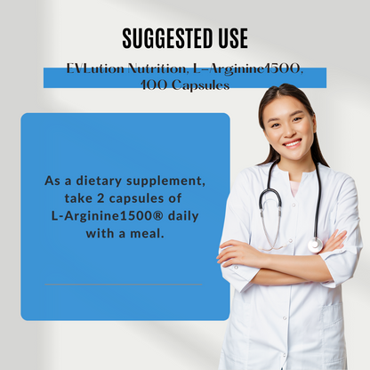 EVLution Nutrition, L-Arginine 1500, 100 Caps - Ultimate Sup Singapore