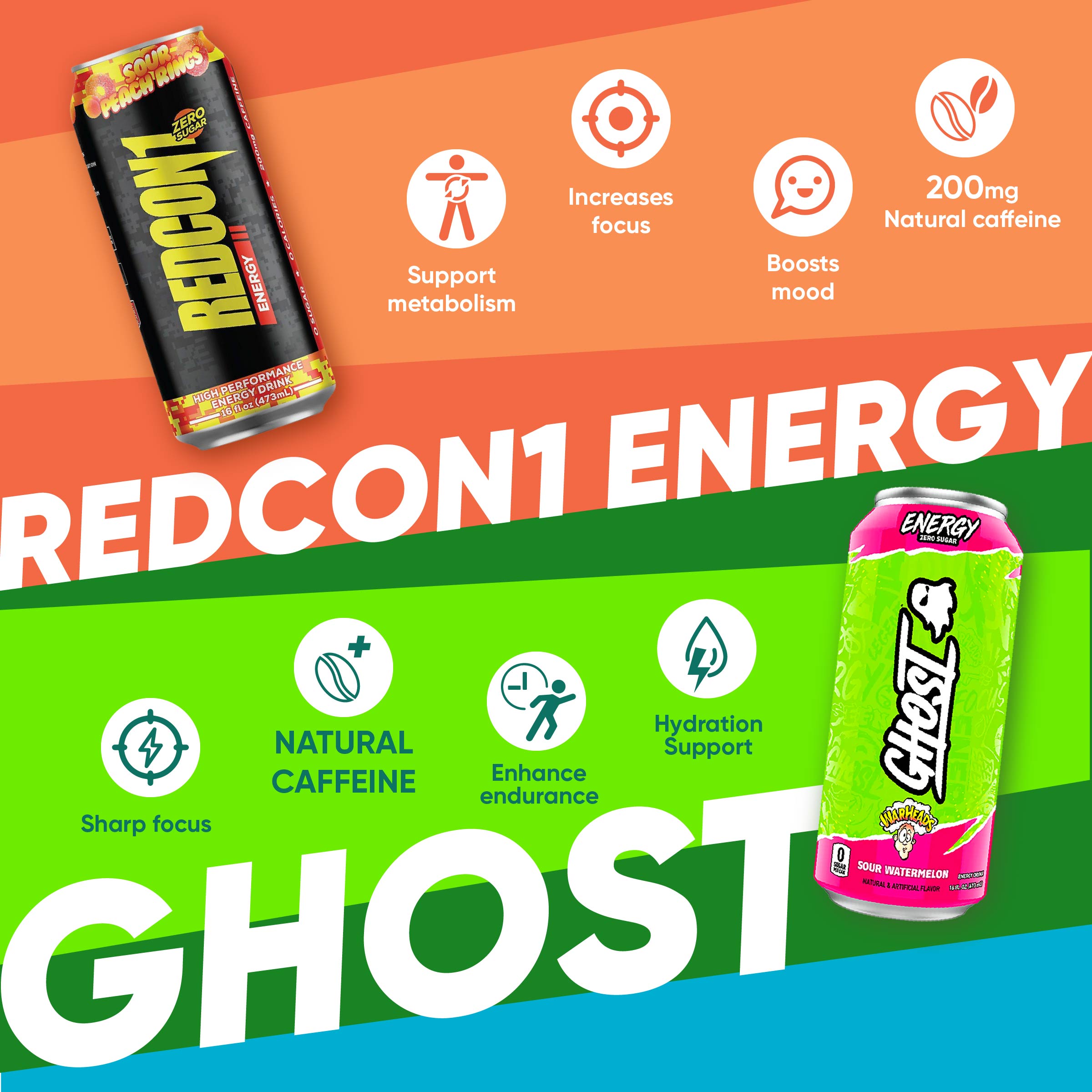 Energy Drink, Various Brands n Flavors, 1 can - Ultimate Sup Singapore