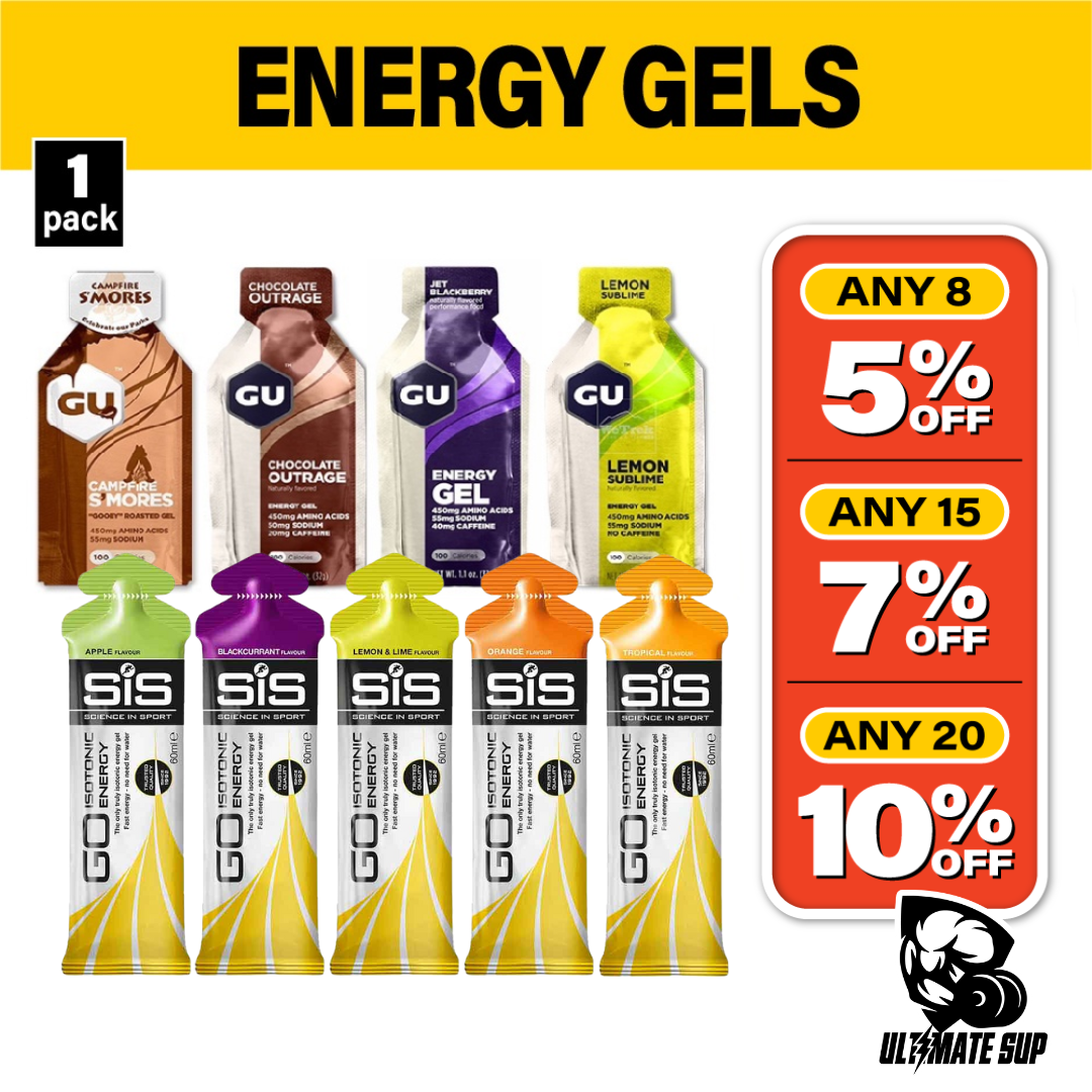 Energy Gels, GU Energy n SiS Gel, 1 Pack - Ultimate Sup Singapore