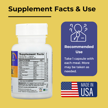 Enzymedica Digest Basic, Essential Enzyme Formula, Support Healthy Digestion 30-180 Counts - Ultimate Sup Singapore