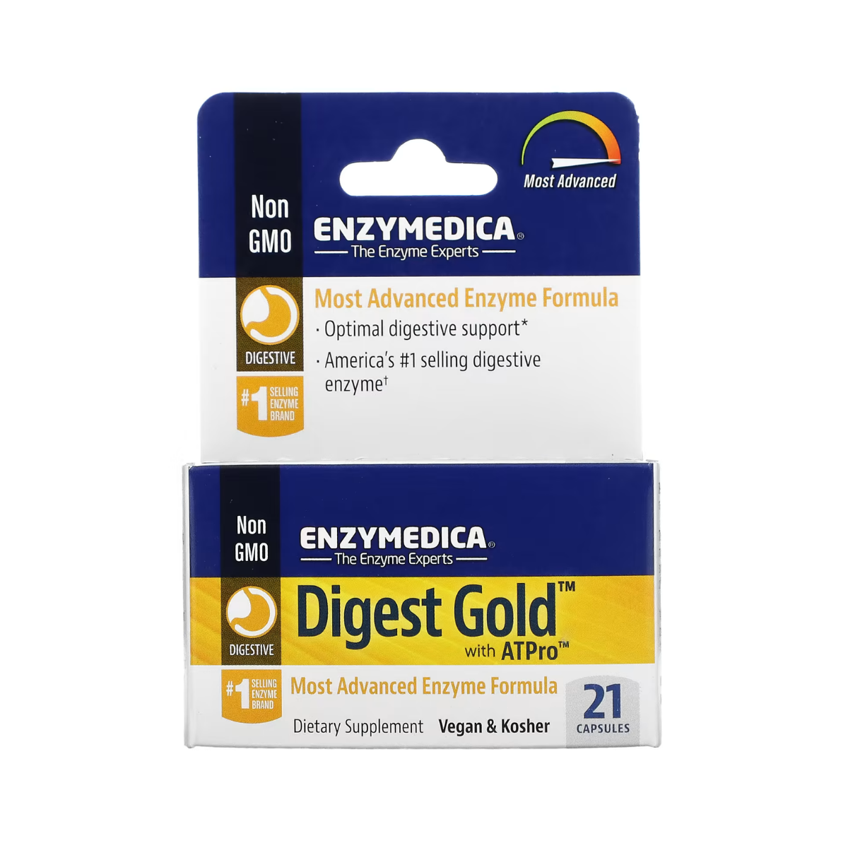 Enzymedica, Digest Gold with ATPro, Digestive Enzyme, Gluten Free, No GMO, Vegan,  21-120 Capsules - Ultimate Sup Singapore