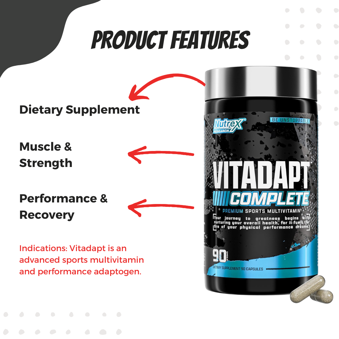 Nutrex Vitadapt Complete Sports, Multivitamin, 90 Tablets