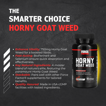 Force Factor, Fundamentals, Horny Goat Weed, 60 Capsules - Ultimate Sup Singapore