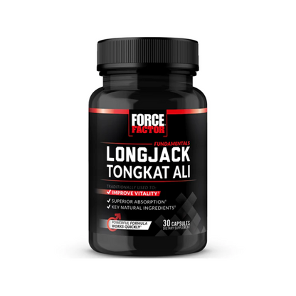 Force Factor, Longjack Tongkat Ali, Support Male Vitality and Improve Drive, Dietary Supplement 500 mg, 30-60 Capsules - Ultimate Sup Singapore