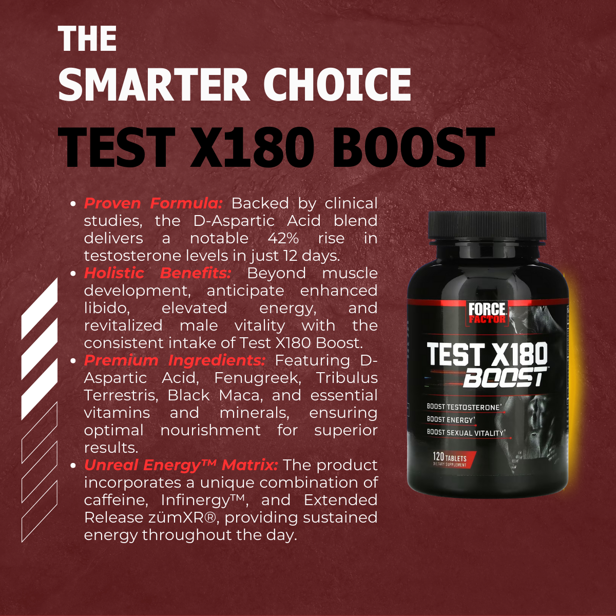 Force Factor, Test X180 Boost, 60-120 Tabs/Caps - Ultimate Sup Singapore
