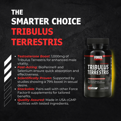 Force Factor, Tribulus Terrestris, Testosterone Booster, 60Caps - Ultimate Sup Singapore