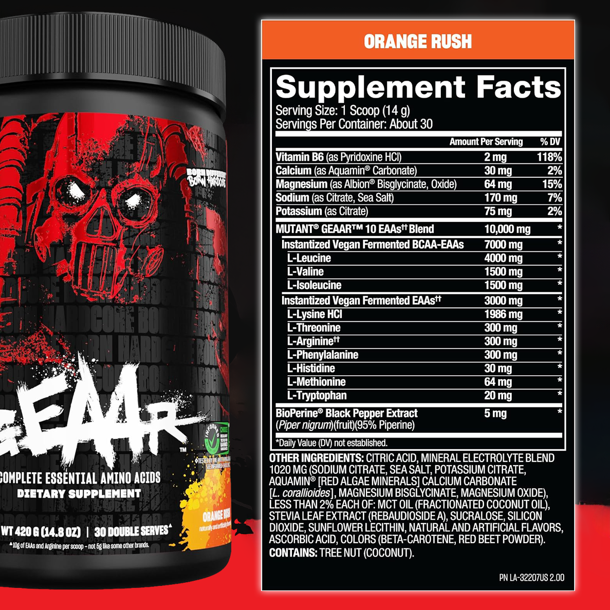 Mutant GEAAR, Complete Essential Amino Acid, 30 servings - Ultimate Sup Singapore