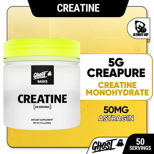 GHOST BASICS Creapure Creatine Monohydrate, AstraGin 50 servings - Ultimate Sup Singapore