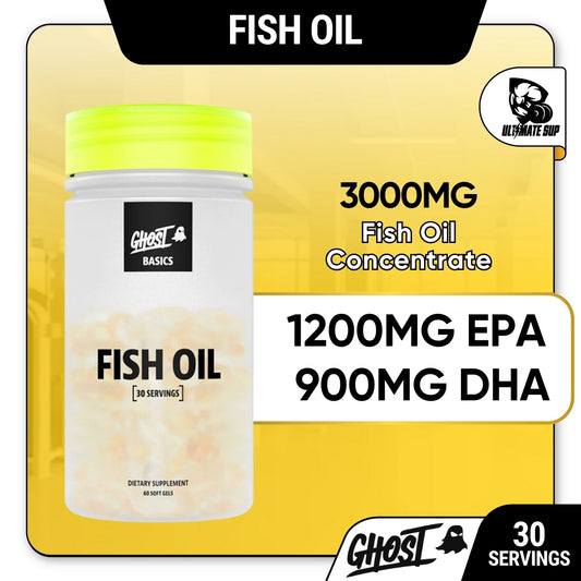 GHOST BASICS FISH OIL, 3000MG Daily Omega 3 Fatty Acids 30 servings - Ultimate Sup Singapore