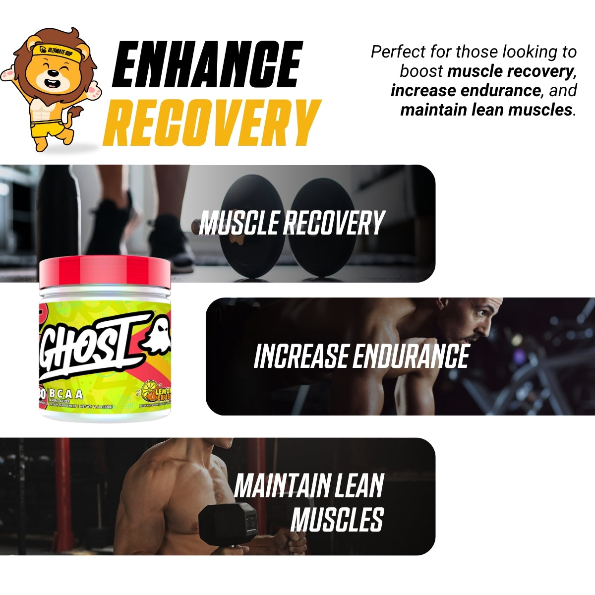 GHOST, BCAA Powder, 30 Sers - Ultimate Sup Singapore