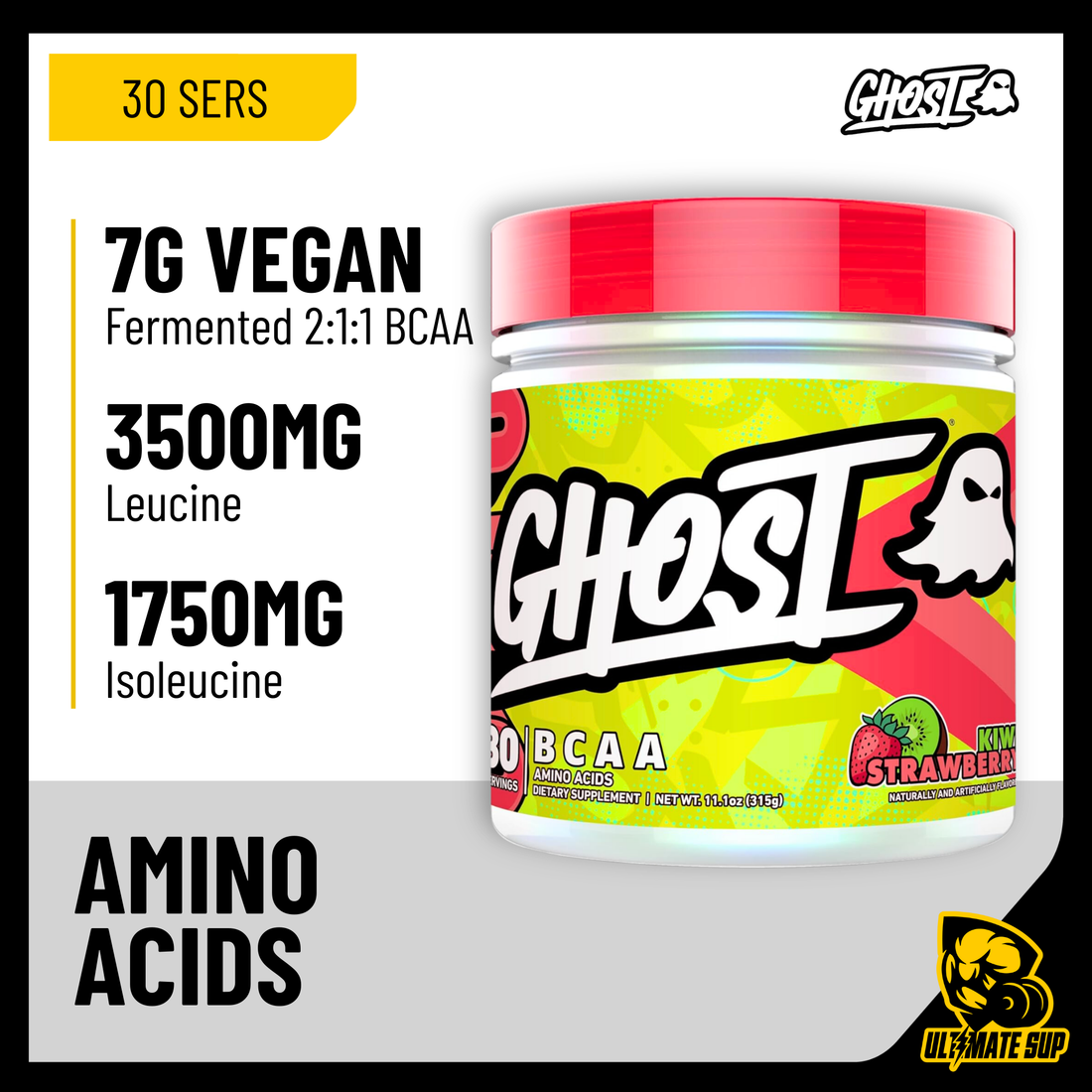 GHOST, BCAA Powder, 30 Sers - Ultimate Sup Singapore