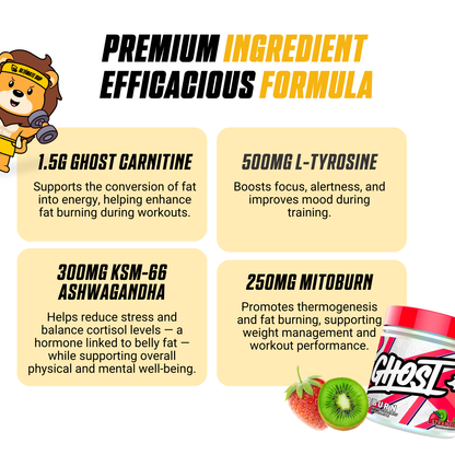 GHOST, Burn V3 Weight Management Powder, 60 Sers - Ultimate Sup Singapore