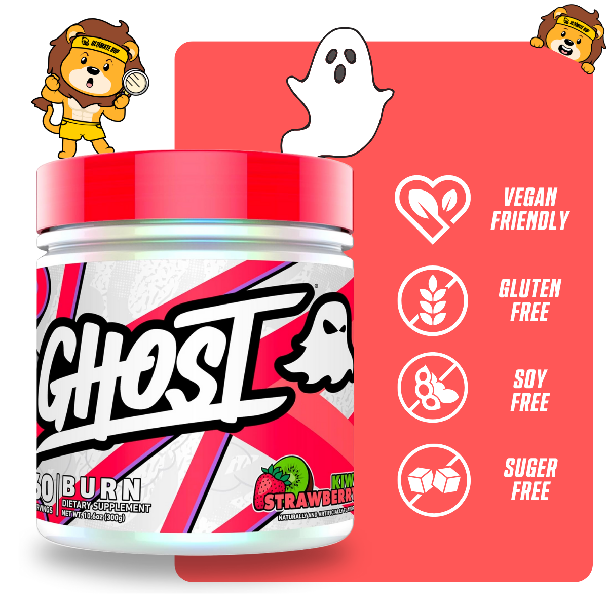 GHOST, Burn V3 Weight Management Powder, 60 Sers - Ultimate Sup Singapore