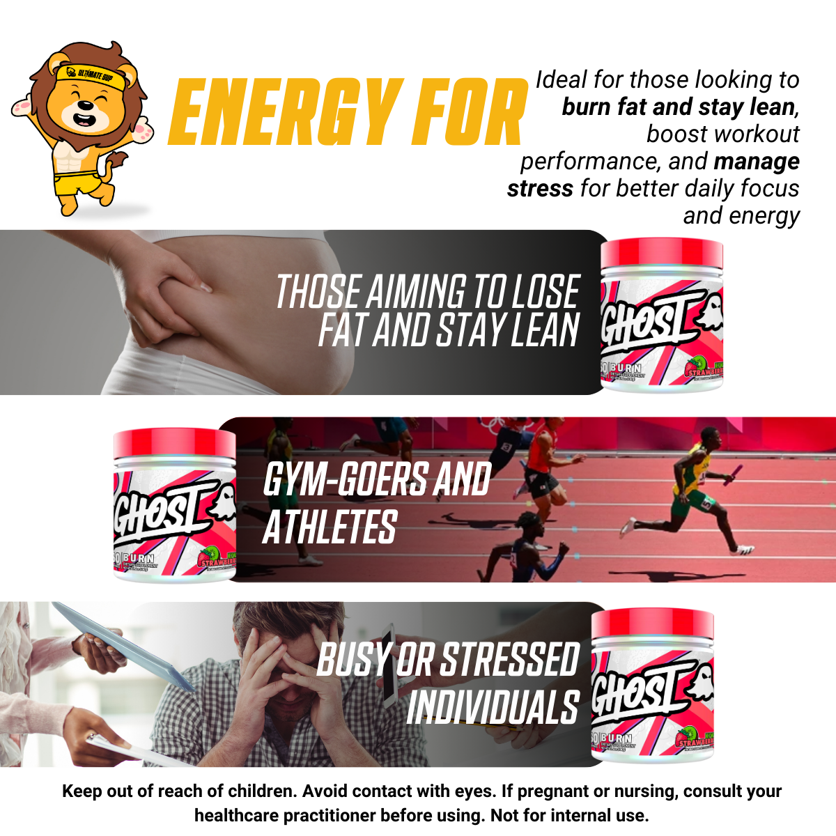 GHOST, Burn V3 Weight Management Powder, 60 Sers - Ultimate Sup Singapore