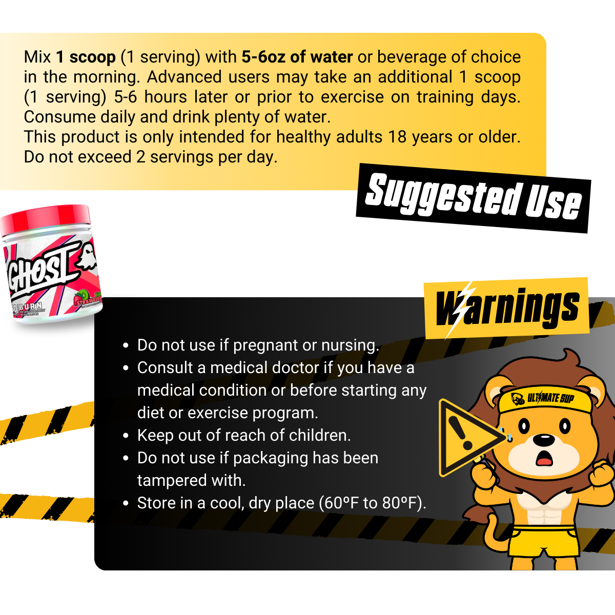 GHOST, Burn V3 Weight Management Powder, 60 Sers - Ultimate Sup Singapore