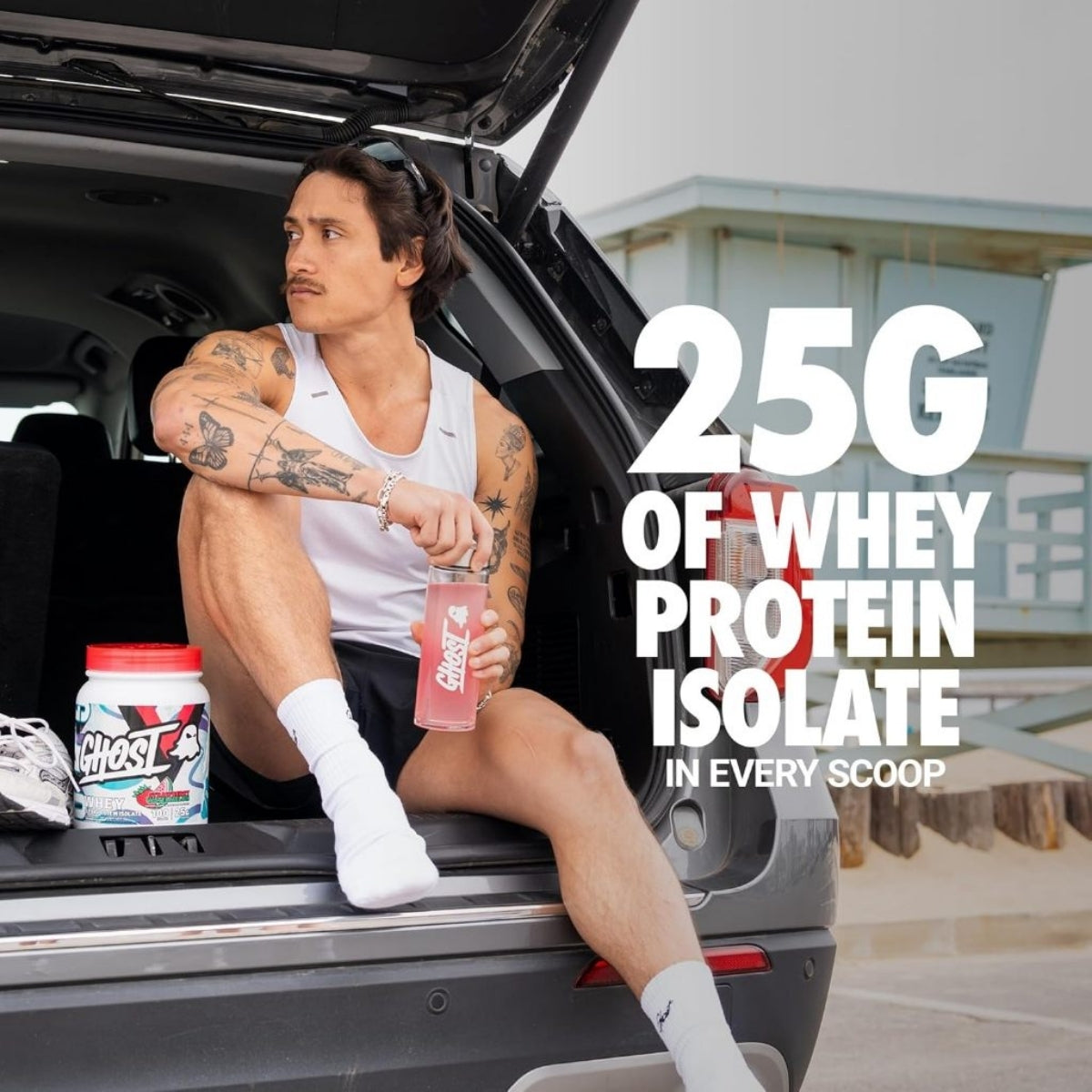 GHOST Clear Whey Isolate Protein Powder, Post Workout Drink for Muscle Gain & Recovery 20 servings - Ultimate Sup Singapore