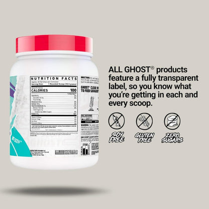 GHOST Clear Whey Isolate Protein Powder, Post Workout Drink for Muscle Gain & Recovery 20 servings - Ultimate Sup Singapore